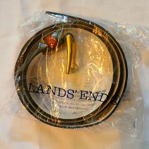 Light tan men's leather belt